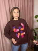 Bluza oversize luźna LOVE bawełniana The Fancy S M L XL