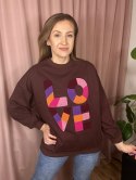 Bluza oversize luźna LOVE bawełniana The Fancy S M L XL