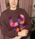 Bluza oversize luźna LOVE bawełniana The Fancy S M L XL
