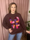 Bluza oversize luźna LOVE bawełniana The Fancy S M L XL