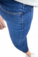 Spódnica jeansowa trapezowa midi dłuższa wysoki stan Mila Premium Jeans S Spódnica jeansowa trapezowa midi dłuższa wysoki stan Mila Premium Jeans S