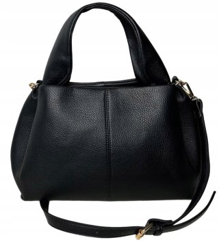 Czarna torebka torba damska elegancka shopper ekoskóra Victoria&Co