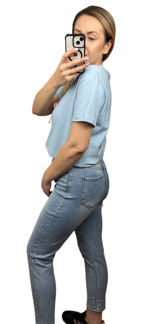 T-shirt koszulka bawełniana luźna kokardka bawełna miś cekiny Motion S M L T-shirt koszulka bawełniana luźna kokardka bawełna miś cekiny Motion S M L