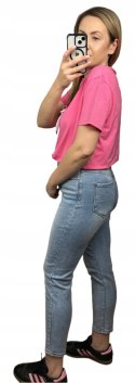 T-shirt koszulka bawełniana luźna kokardka bawełna miś cekiny Motion S M L