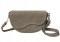 Beżowa zamszowa torebka crossbody zamsz naturalny z klapą Laura Biaggi