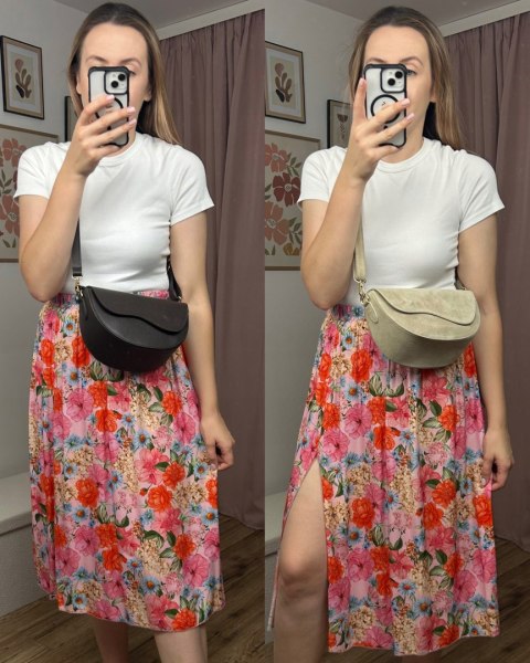 Czekoladowa torebka crossbody skóra naturalna licowa z klapą Laura Biaggi Czekoladowa torebka crossbody skóra naturalna licowa z klapą Laura Biaggi