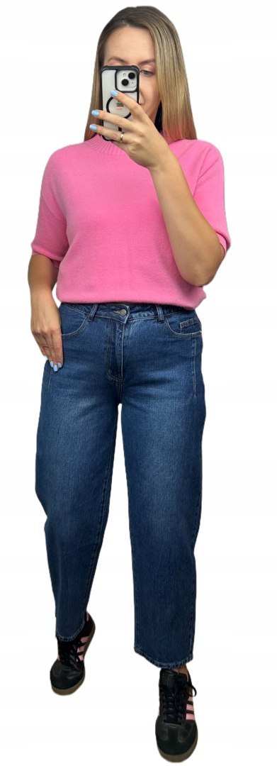 Spodnie jeansowe niebieskie ciemny jeans balloon jeans Trang Jeans L 40 - CASUAL STREET Spodnie jeansowe niebieskie ciemny jeans balloon jeans Trang Jeans L 40 - CASUAL STREET