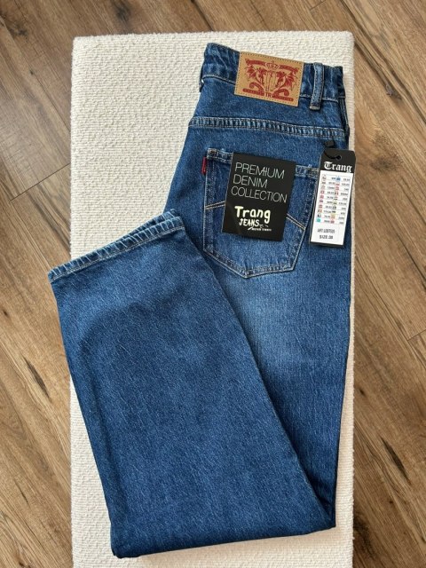 Spodnie jeansowe niebieskie ciemny jeans balloon jeans Trang Jeans M 38 - CASUAL STREET Spodnie jeansowe niebieskie ciemny jeans balloon jeans Trang Jeans M 38 - CASUAL STREET