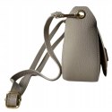 Torebka listonoszka beżowa crossbody skóra naturalna licowa Vera Pelle