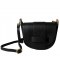 Torebka listonoszka czarna crossbody skóra naturalna licowa Vera Pelle