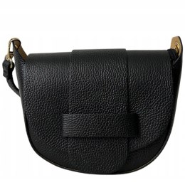Torebka listonoszka czarna crossbody skóra naturalna licowa Vera Pelle