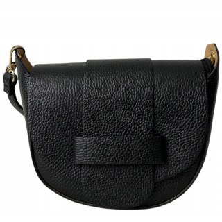 Torebka listonoszka czarna crossbody skóra naturalna licowa Vera Pelle