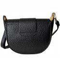 Torebka listonoszka czarna crossbody skóra naturalna licowa Vera Pelle