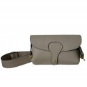 Torebka listonoszka skóra naturalna licowa beżowa crossbody Vera Pelle
