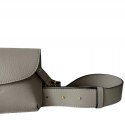 Torebka listonoszka skóra naturalna licowa beżowa crossbody Vera Pelle