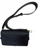 Torebka listonoszka skóra naturalna licowa czarna crossbody Vera Pelle