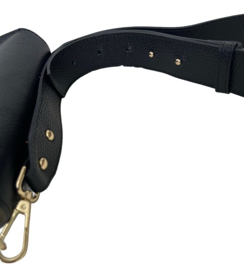 Torebka listonoszka skóra naturalna licowa czarna crossbody Vera Pelle Torebka listonoszka skóra naturalna licowa czarna crossbody Vera Pelle