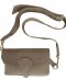 Torebka listonoszka skóra naturalna zamszowa beżowa crossbody Vera Pelle