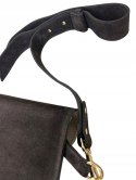 Torebka listonoszka skóra naturalna zamszowa brązowa crossbody Vera Pelle