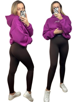 Legginsy modelujące czekoladowe brązowe wysoki stan Millagro- BELLA