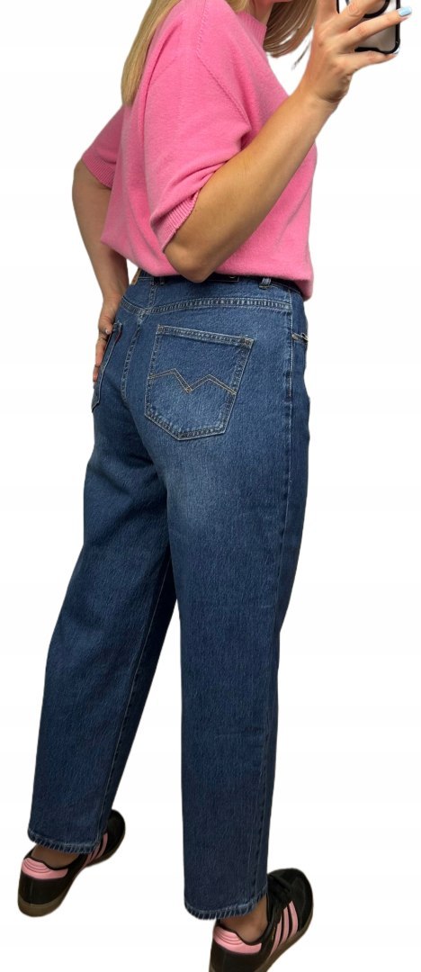 Spodnie jeansowe niebieskie ciemny jeans balloon jeans Trang Jeans S 36 - CASUAL STREET