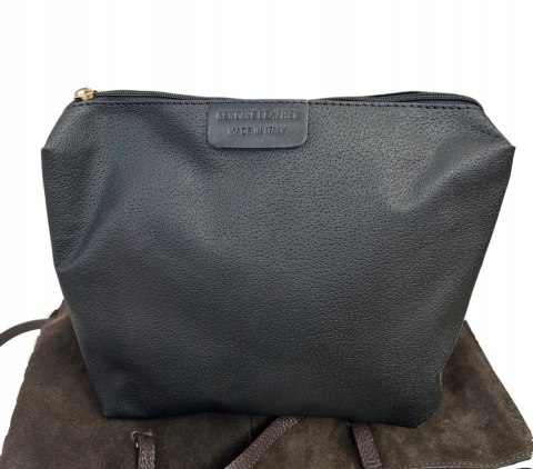 Torebka skórzana zamszowa zamsz czekoladowa brązowa duża maxi Laura Biaggi- MAXI SUEDE