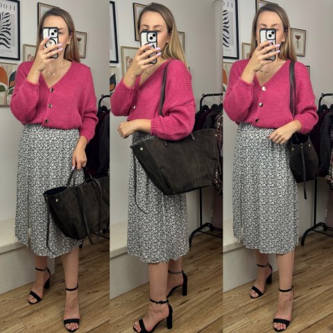Torebka skórzana zamszowa zamsz czekoladowa brązowa duża maxi Laura Biaggi- MAXI SUEDE