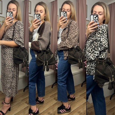 Torebka worek zamsz naturalny skóra brązowa czekolada frędzle Laura Biaggi - BOHO CHIC Torebka worek zamsz naturalny skóra brązowa czekolada frędzle Laura Biaggi - BOHO CHIC