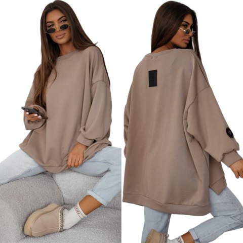 Bawełniana fango bluza oversize luźna polska produkcja mucha Me Gusta- ULTIMATE