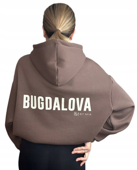 Bluza bawełniana oversize luźna mleczna czekolada brązowa BUGDALOVA by MIA- BUGDALOVA