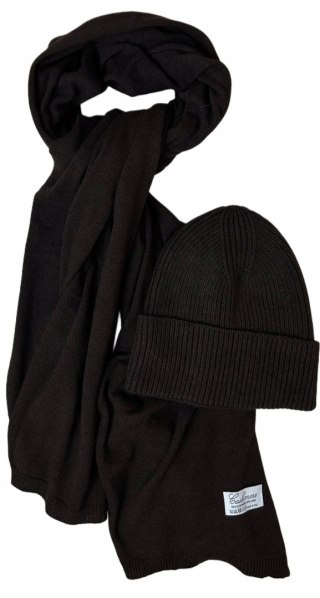 Komplet kaszmirowy czekolada wełniany wełna kaszmir czapka szalik Cashmere- CASHMIRA