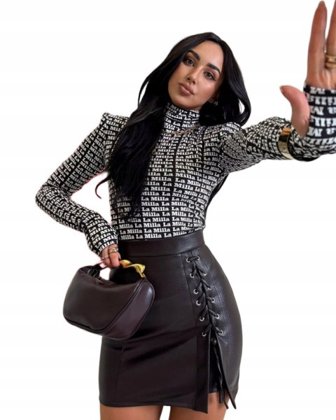 Golf czarny LA MILLA casual miejska stylizacja