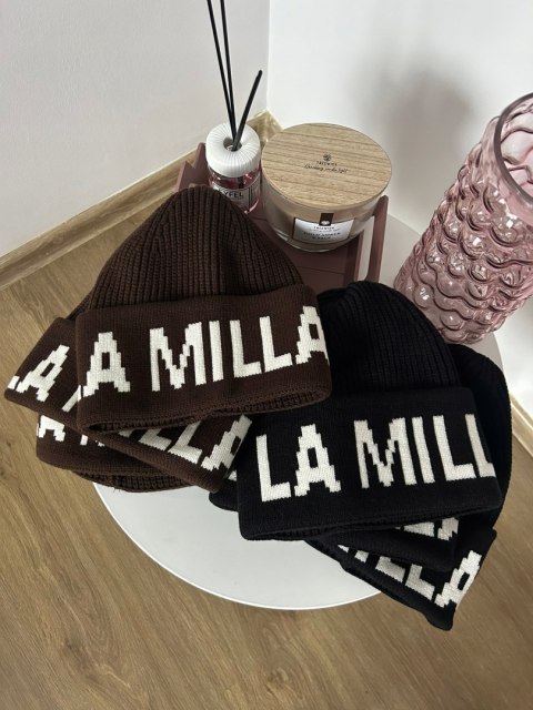 Czapki LA MILLA czarne i brązowe ICON