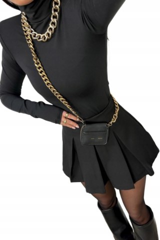 Czarne spódnico-spodenki plisowane pliski wiskoza La Milla M 38- PLISSA