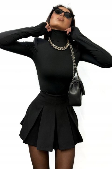 Czarne spódnico-spodenki plisowane La Milla – produkt polski z wiskozy