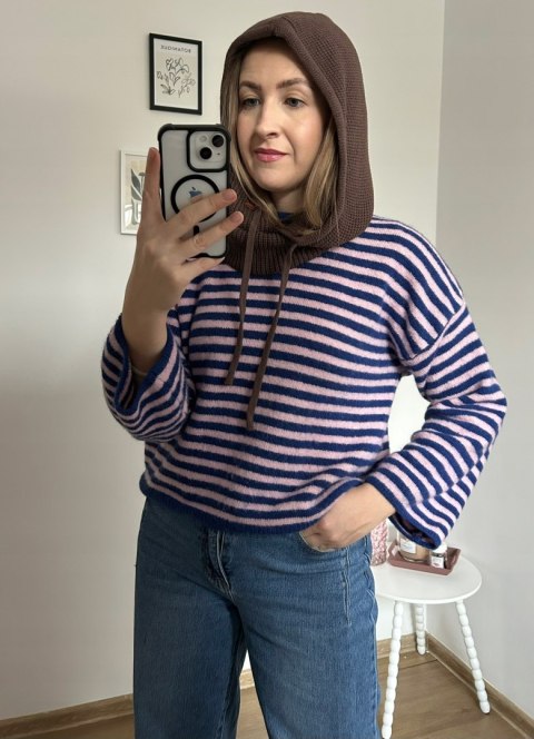 komin z kapturem czekoladowy GRANS