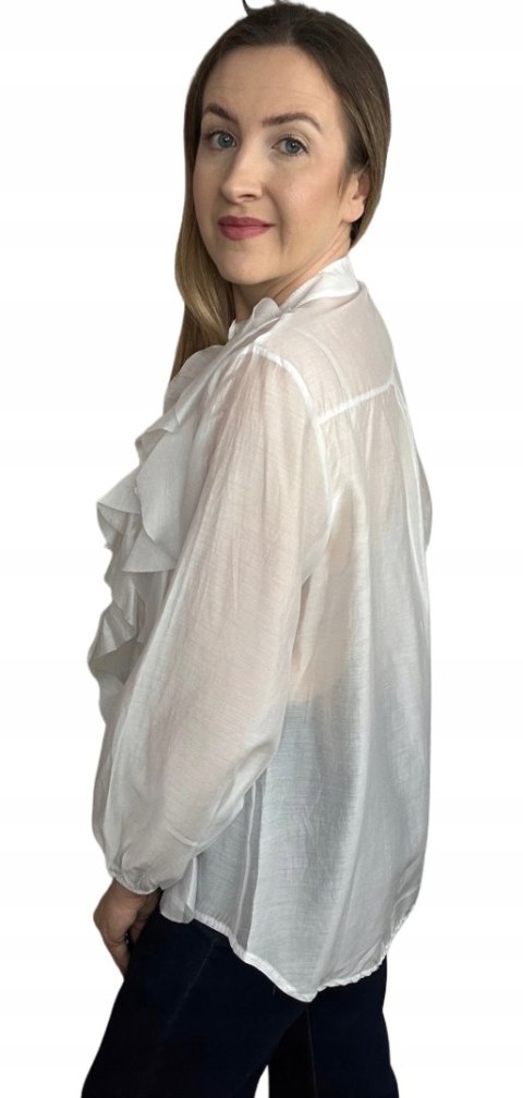 biała koszula RUBINA bok