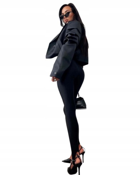 Legginsy czarne do marynarki i szpilek