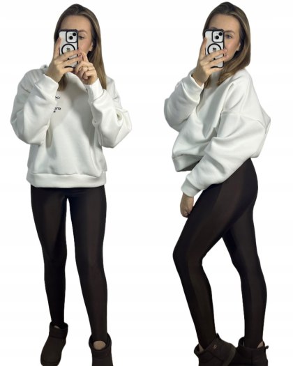 Legginsy narciarki błyszczące glossy czekoladowe wiskozowe La Milla L 40- GLOSSY