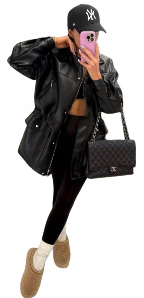 Legginsy La Milla ocieplane czarne – dopasowany krój z wysokim stanem