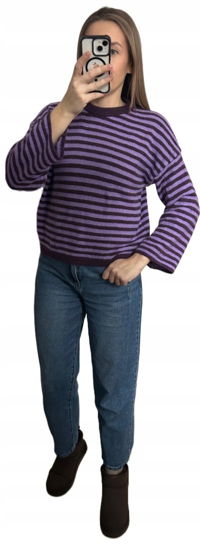 sweter fiolet stylizacja