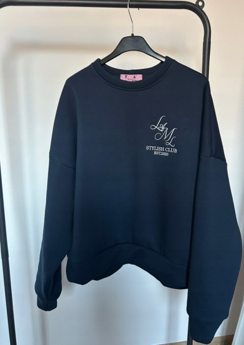 Bluza granat LA MILLA na wieszaku przód