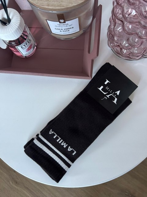 Czekoladowe skarpety LA MILLA  przód