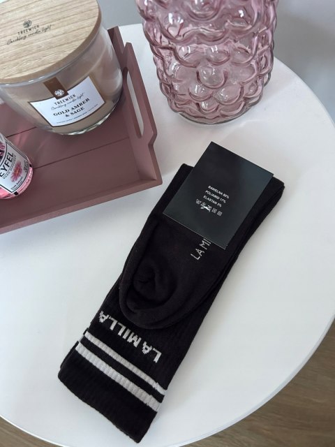 Czekoladowe skarpety LA MILLA  tył