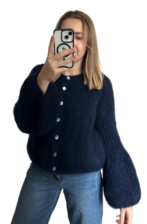 sweter kid moher dzwonek soft bell cardi guziki  CXL COLLECTION