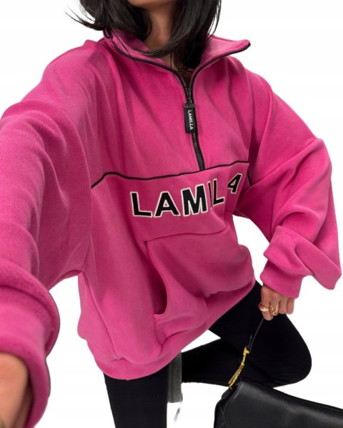 fuksjowa bluza oversize aspen LA MILLA