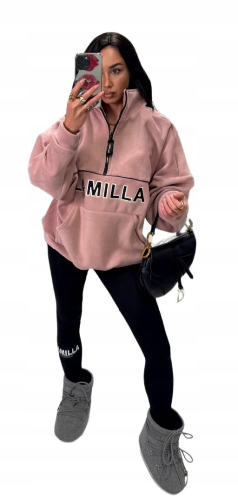 różowa bluza polarowa oversize LA MILLA ASPEN na chłodniejsze dni