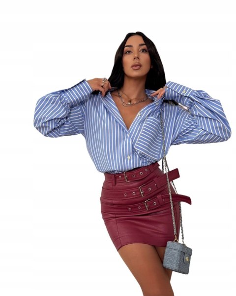 Stylizacja z koszulą w pionowe paski LA MILLA