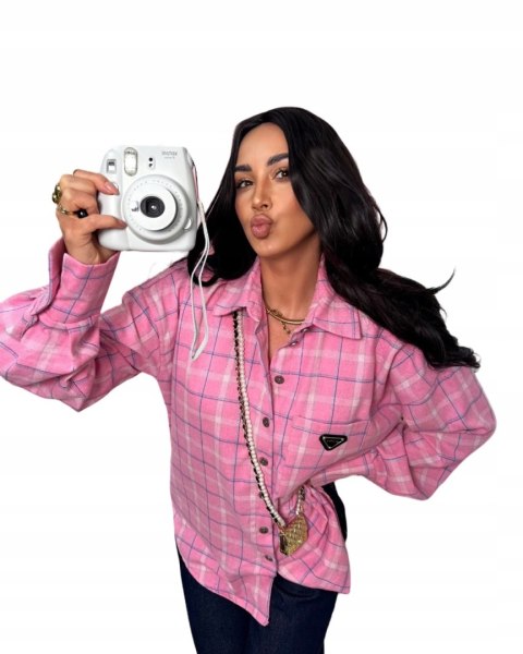 Koszula LA MILLA w kratę – detal kieszeni z naszywką