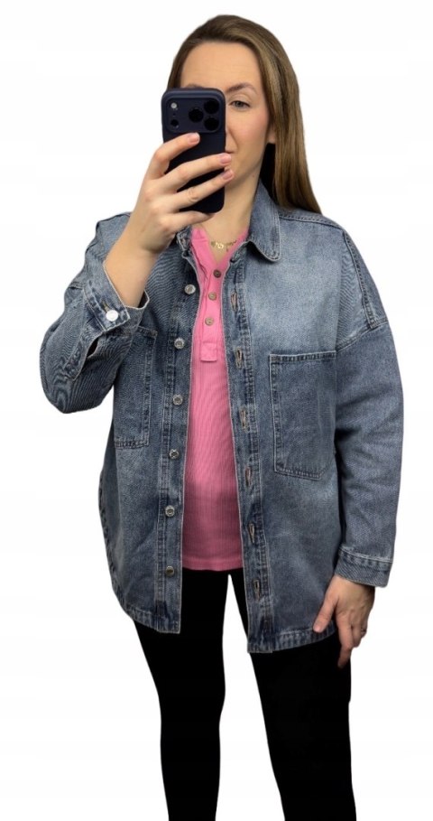 jeansowa koszula damska LAULIA stylizacja